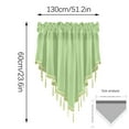 thumbnail image 2 of Solid Color Finished Curtain Curtain Drapery 51x24 Bedroom Home Decor Triangle Curtain Curtain Screen Kitchen Short Curtain Curtain For Windows, 2 of 6