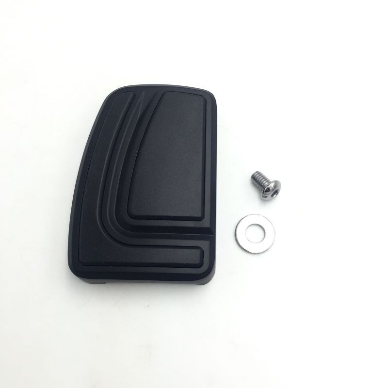 SMT Large Brake Pedal Pad Chrome – Compatible With Harley Touring, Softail, Dyna 1980-2014 Models
