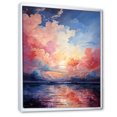 thumbnail image 2 of Designart "Canvas of the Skies Cloudy Artistry II" Landscape & Nature Floater Framed Wall Art Living Room, 2 of 7