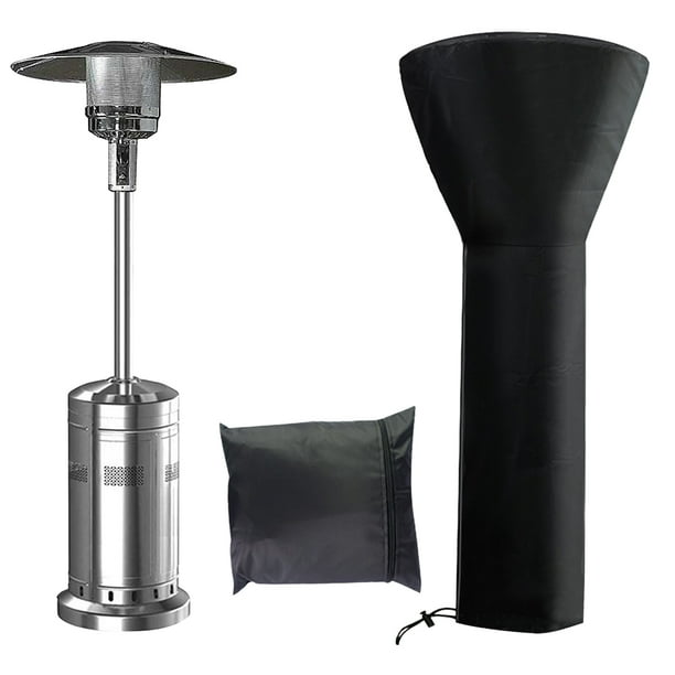 Hvacstar Patio Heater Cover with Zipper and Storage Bag Durable Black