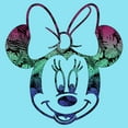 thumbnail image 2 of Girl's Mickey & Friends Colorful Tropical Minnie Graphic Cropped T-Shirt Blue Medium, 2 of 3