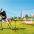 thumbnail image 3 of Goplus Filet de Baseball 8 Pieds x 7 Pieds pour Pratique de Softball, Lancer, Frapper, Rouge, 3 of 10