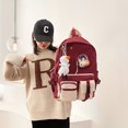 thumbnail image 2 of Colgante De Pato Mochila Preppy De Gran Capacidad Con Múltiples Bolsillos, Mochila Escolar De Nylon Duradera Y Ligera, Bolsa De Viaje Kawaii Para El Trabajo Diario, 2 of 4