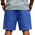 thumbnail image 4 of GrmtClth Fathers Day Gift Summer Dad Papa Print Usa Flag Shorts Vintage Fourth Of July Patriotic Short Trendy Comfortable Elastic Drawstring Independence Day Wear Royal Blue XL, 4 of 4