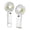 White, variant on Small Fan,Personal Fan,Outdoor Fan,Portable Fan,7*3.5IN Rechargeable Handheld Fans,5-Speed 180° Foldable USB Fan, Cooling Face Fan with Lanyard for Makeup & Travel(Green)