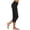 Black, variant on Posijego Women's Capri Pants Low Waist Yoga Athletic Pants Straight Leg Rolled Cuffed Summer Casual Capris Pants for Women