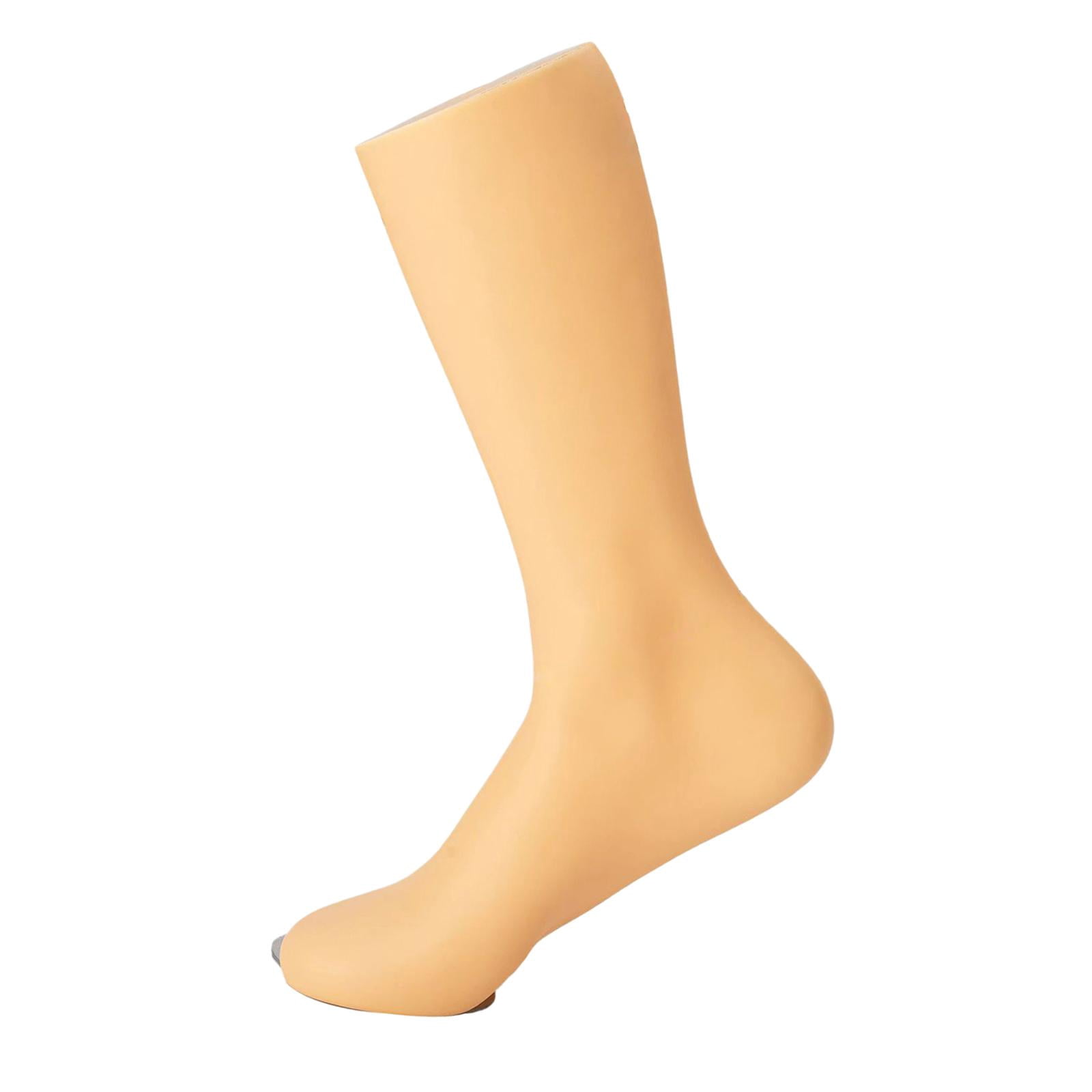 Freestanding Male Legs Feet Foot Mannequin, Sock Display Feet Sandal Holder Short Stocking Mannequin Durable for Window Store Business Men Male Right Foot