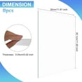 thumbnail image 2 of 8pcs PET Plastic Sheet Panels 0.02" Thickness 12 Inch Clear PET Flexible Board Protective Film for Picture Frame Glass Replacement Plastic Sheets Easy to Cut for DIY Art Projects Clear, 2 of 6