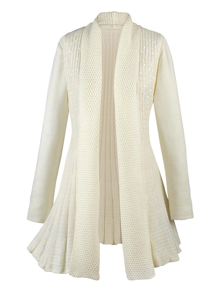 cream colored cardigan sweater