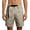 Khaki, variant on Men's Cotton Hiking Shorts with Built-in Belt, Summer Outdoor Hiking Short Pants, Moisture Wicking Breathable Casual Shorts for Camping Travel