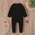thumbnail image 5 of Baby Onesies Boy Toddler Halloween Jumspuit Long Sleeve Cartoon Halloween Prints Jumpsuits Baby Rompers Boy Black 0 Months-3 Months, 5 of 6