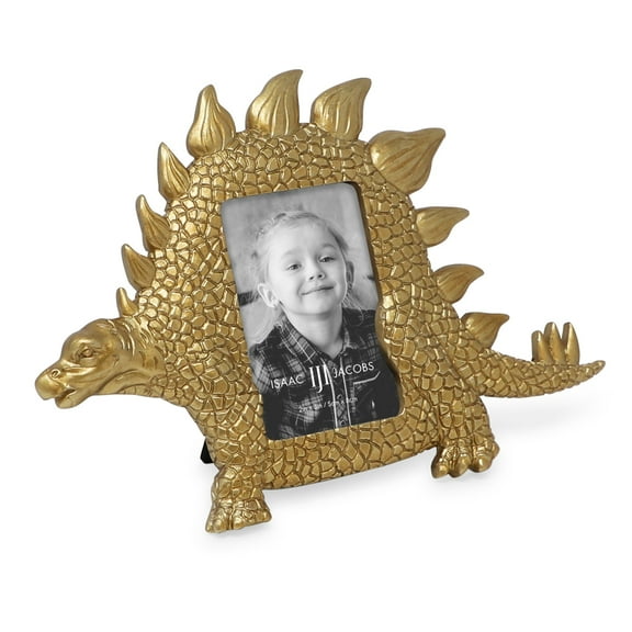 Isaac Jacobs 2x3 Dinosaur Picture Frame for Tabletop/Wall Display