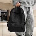 thumbnail image 5 of FUZHIQ Tie Dye Vintage School Backpack for 8th 9th 10th 11th Grade, Distressed Style Bookbag with Front Pocket, Casual Elementary Middle School Bag, Black, 5 of 8