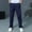 Navy, variant on ITSAME Boys School Uniform Pants, Elastic Waist Flat Front Slim Straight Kids Pull-On Pants with Pockets Black 5-6T