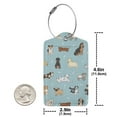 thumbnail image 4 of Gaeub Dog Pets Print Luggage Tag for Suitcase, Travel Leather Bag Tags Identifiers Privacy Cover ID Label with Durable Steel Loop for Women Men Kids Girls Travel-1, 4 of 5