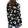 thumbnail image 5 of JINMGG Womens Coats Clearance, Winter Coats for Women Women's Fashionable Long Sleeved Floral Printed Cardigan Jacket, 5 of 6