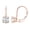 Rose Gold, variant on 1-5 Carat IGI Certified LAB GROWN Round Diamond Earrings Lever Back Premium Collection (H-I Color, VS1-VS2 Clarity) 14K Yellow Gold 1 Carat
