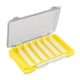 thumbnail image 4 of Caja de aparejos de pesca de doble cara, contenedor de señuelos, práctica caja para cebos con mosca Amarillo, 4 of 8