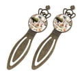 thumbnail image 2 of Cartoons Vintage Copper Crown-Shaped Bookmarks: Stainless Steel Reading Accessories, Book Marks for Bookworms, 2 of 5