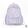 thumbnail image 1 of Girls Nylon Backpack with Bow Design for School and Travel Use, 1 of 1