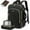 Black, variant on Lovevook Travel Laptop Backpack, Waterproof Carry-on Luggage Backpack Flight Approved Fit 17.3" Laptop,40L Suitcase Daypack Business College Weekend Overnight Bag with 3 Packing Cubes