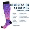 thumbnail image 2 of FORMRS Womens Knee High Socks Casual Long Thick Travel Daily Wear, 1 Pair, Pixel Love, 2 of 6
