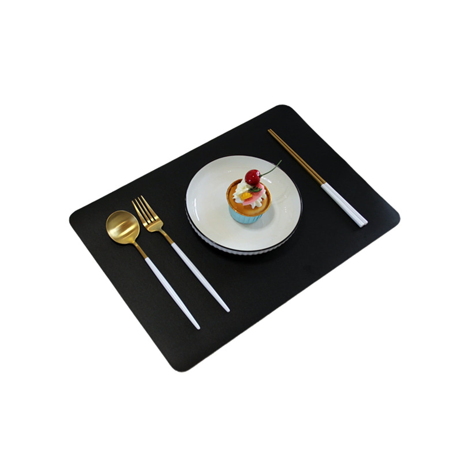 Hesroicy Waterproof Table Placemat Soft Faux Leather DoubleSided