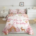thumbnail image 2 of Manfei Animal Deer 2pcs Bedding Comforter Set,Merry Christmas Twin Comforter Sets,Gingerbread Man Breathable Bedding Set,Ultra Soft Xmas Home Decor,Reversible, 2 of 8