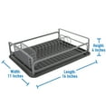thumbnail image 3 of Kitchen Details Industrial Collection Dish Rack in White, 3 of 3