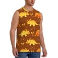 thumbnail image 2 of Balery Dinosaurs and Leaves Men's Sleeveless Muscle Shirts Workout Tank Top, Moisture Wicking, Odor Protection-Medium, 2 of 8
