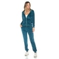 thumbnail image 1 of White Mark Ensemble de Survêtement en Velours pour Femmes, 2 Pcs, 1 of 6