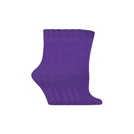 

Sock Snob - 6 Pairs of Ladies Plain Coloured Cotton Rich Ankle Socks