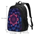 thumbnail image 5 of Honeii Bohemian Vintage Pattern for Travel Laptop Backpack, Business Laptops Backpack with USB Charging Port, College High School Computer Bag for Men Women, 5 of 7