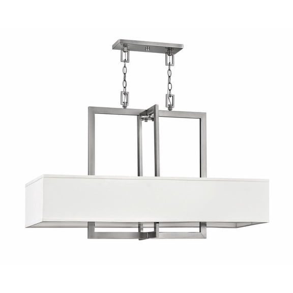 Mid Century Modern Four Light Chandelier-Antique Nickel Finish Bailey Street Home 81-Bel-3088053