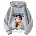 thumbnail image 3 of Sudadera con capucha de Anime One Pieces, ropa para niños, ropa para primavera y otoño para niñas, sudadera con dibujos animados de Luffy Zoro, traje para adolescentes, camisetas con capucha de Sonic, 3 of 5