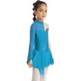 thumbnail image 2 of YONGHS Kids Girls Figure Ice Skating Dress Sequined Mesh Dance Leotard Light Blue 12, 2 of 7