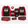 thumbnail image 2 of Kiapeise Kiapeise Christmas Parent-child Outfits, Long Sleeve Round Neck Letter Pullover Patchwork Romper Plaid Trousers, 2 of 6
