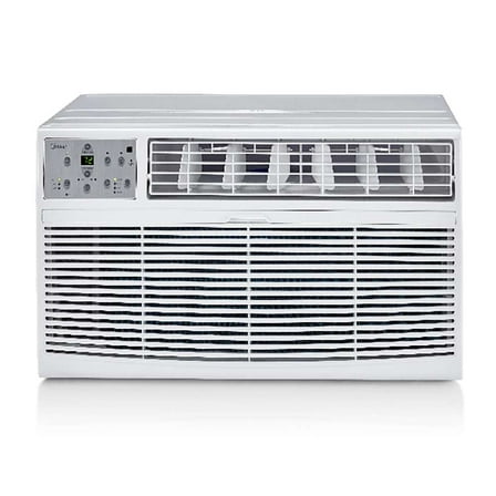 Midea 10,000 BTU Through The Wall Air Conditioner, Cools Up To 450 Sq Ft, Remote Control, Quiet, White