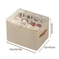 thumbnail image 3 of Shoe Organizer for Closet, Large Shoe Box Storage Containers, Foldable Shoes Storage Organizer Box Bin, Space Saving Shoes Holder, 3 of 8