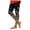 Black, variant on Capri Leggings for Women Fall Floral Printed Plus Size Capris High Waist Knee Length Slim Fit Yoga Cropped Legging Light Green for Size L