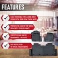 thumbnail image 4 of Floor Liner Set - Front and Rear - All Weather Mats Compatible with Ford F-150 2015, 2016, 2017, 2018 2019, 2020 Super Crew Cab - Rubber Deep Dish Floor Mat Set, 4 of 4