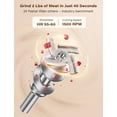 thumbnail image 3 of Stainless Steel Meat Grinder Attachment for KitchenAid Mixer, Food Grinder Attachment Anti-Corrosion, 18-Piece Set Includes 3 Seamless Sausage Stuffers, 4 Grinding Plates, 3 of 7
