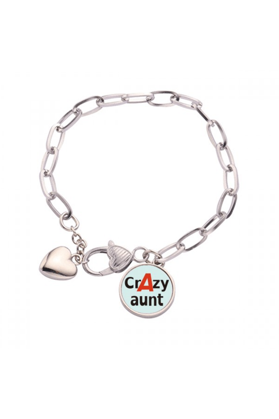 brief best cool aunt relative heart chain bracelet jewelry charm fashion