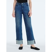 Scoop Women's and Women's Plus Benton Cuffed Ankle Jeans, 25", 27", and 29" Inseams, Sizes 0-26W