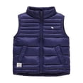 thumbnail image 2 of Cethrio Boys Puffer Vests Size 10-12, Quilted Lightweight Sleeveless Warm Winter Outerwear with Zipper Navy, 2 of 7