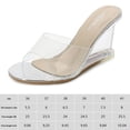 thumbnail image 2 of Zapatos transparentes sin cordones con puntera abierta zapatos de vestir sexys transparentes para mujer, 2 of 9
