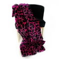 thumbnail image 3 of Plutus Pink Black Plush Faux Fur Luxury Throw Blanket, 3 of 3