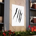 thumbnail image 5 of Effete Feline Claw Marks Scratch Matte Vertical Posters, 5 of 8