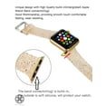 thumbnail image 4 of Luxtrada compatible for Apple Watch 38mm 40mm replacement bands Women Glitter Iwatch Series8/7/6/5/4/3/2/1 Apple Watch SE Silicone Strap "Gold", 4 of 11