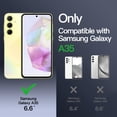 thumbnail image 2 of JETech Matte Case for Samsung Galaxy A35 5G, Frosted Translucent Back Protective Slim Phone Cover, Anti-Fingerprints (Lime), 2 of 6
